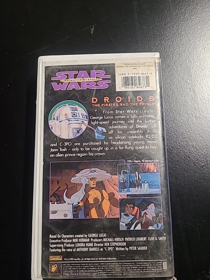 Star Wars Animated Classics Droids: The Pirates and the Prince (1997 VHS) — 第 2/3 张图片