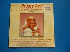 Peggy Lee All-Time Greatest  Hits LP NEW White Vinyl Shrink Wrap Tear