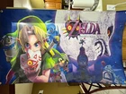 The Legend of Zelda Majora's Mask 3D 5' Boxart Flag Banner Nintendo 3DS 2015