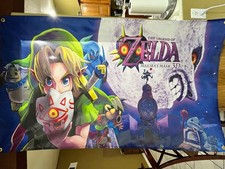 The Legend of Zelda Majora's Mask 3D 5' Boxart Flag Banner Nintendo 3DS 2015