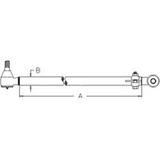 Drag Link E0nn3304ab Fits Ford New Holland 2310 2810 2910