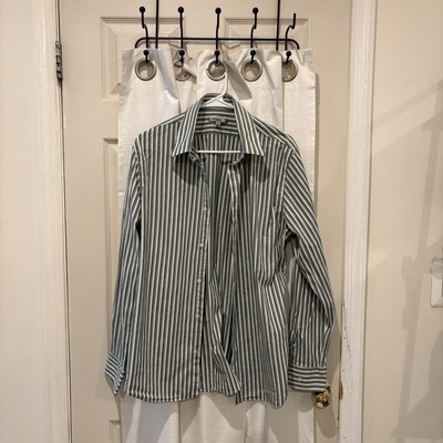 EXPRESS1MX Modern Fit Stretch Button Up Long Sleeve Shirt Men's Size L 16-16 1/2