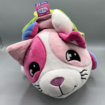 Flip A Zoo Mushmillows Patter Pup to Katana Kitty 17 In Jay Play Blue Green Pink