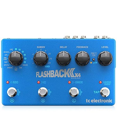 TC Electronic Flashback 2 X4 Flaggschiff-Pedal erweitert mit 3 MASH-Schaltern...