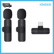 2.4G Wireless Lavalier Microphone Portable Audio Video Recording MiniMicrophone
