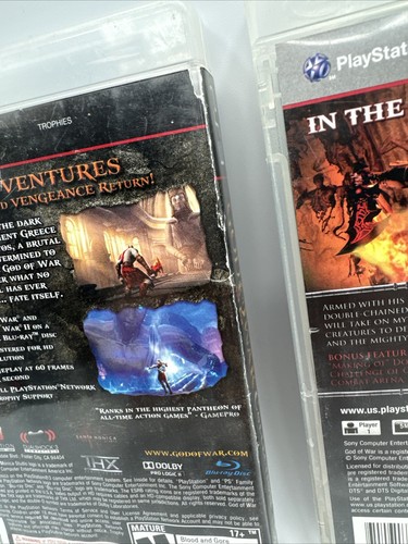 God of War 1 2 & 3 *TESTED* CIB Complete Playstation PS3 - Picture 6 of 13