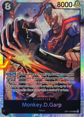 Monkey.D.Garp SR OP11-095 - A Fist of Divine Speed - One Piece TCG