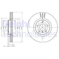 Delphi 2X Bremsscheibe Vorne Ø320 BelüFtet FüR Nissan Murano I Z50 3.5 4X4 Z51