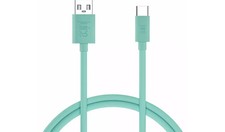 Image of Juice USB to USB Type-C 2m Charging Cable - White/Teal/Pink - New
