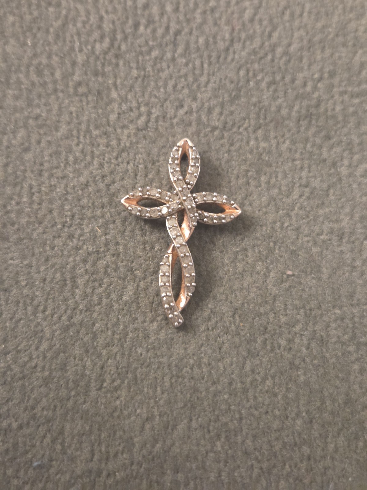 0.25 cttw Gold Plated Over Sterling Silver Diamond Pendant