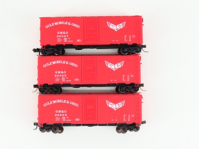 #ad LOT of 3 N Scale Micro Trains MTL NP Northern Pacific 40#x27; Boxcars $36.95