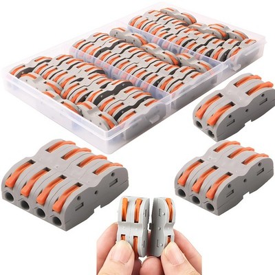 Verbindungsklemmen, 42 pcs SPL1 1LeiterKlemme mit Betätigungshebel Bilateral ...