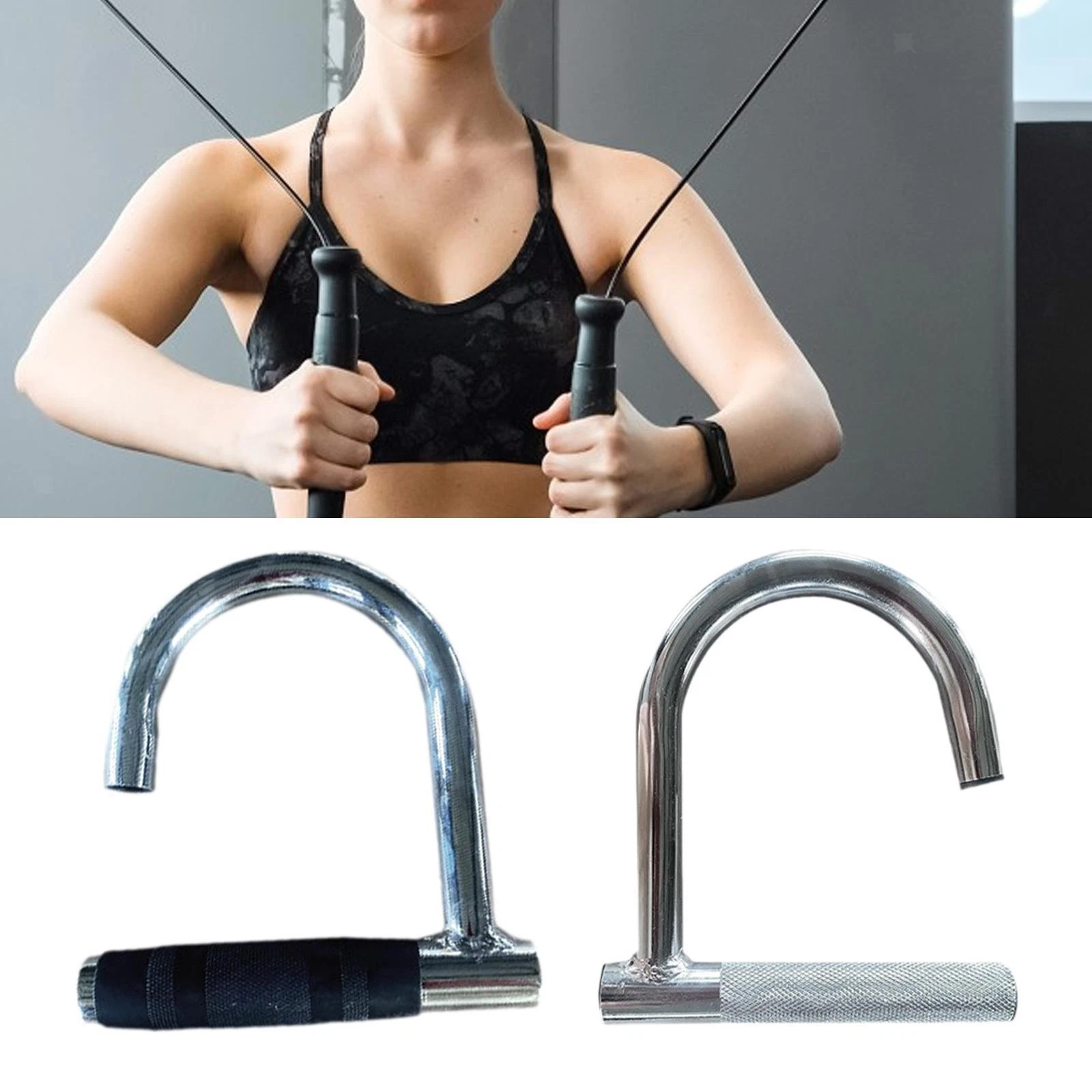 Resistance Band Handle Pull up Handle for Home Gym Sports Strength Training