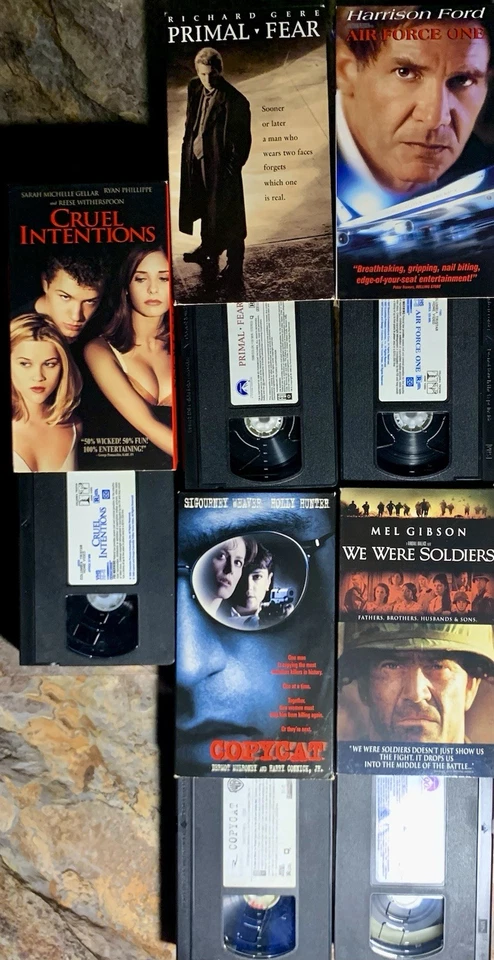 VHS Bundle We Were Soldiers, Air Force 1, Primal Fear, Copycat, Cruel Intentions - Image 3 of 4