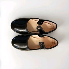 Black Tap Shoes Capezio Jr. Tyette Style Sz 7.5M Girls