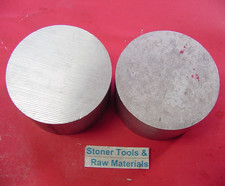 2 Pieces 3-1/4" ALUMINUM 6061 ROUND ROD 2" long Solid Lathe Bar Stock Cut New