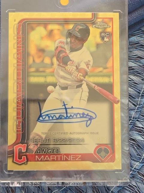 2025 Topps Chrome Update Rookie Debut Angel Martinez Superfractor 1/1 Autograph