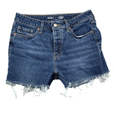 Old Navy Jean Shorts Women's 6 Raw Cut Off Y2K Retro 90s American Preppy Classic