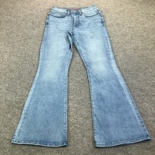 Lucky Brand High Rise Stevie Flare Jeans Womens 30 Light Wash Denim 30x32 Fall