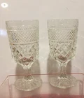 Anchor Hocking Glasses Wexford Water 2 Goblets 6 3/4" Wine Juice Vintage