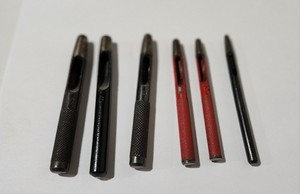 Vintage Lot of 6 Round Hollow Leather Punches