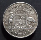 1943 George VI Florin — photo from another recent sale
