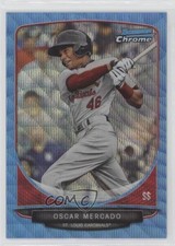 2013 Bowman Draft Picks Chrome Blue Wave Refractor Oscar Mercado #BDPP36 x5u