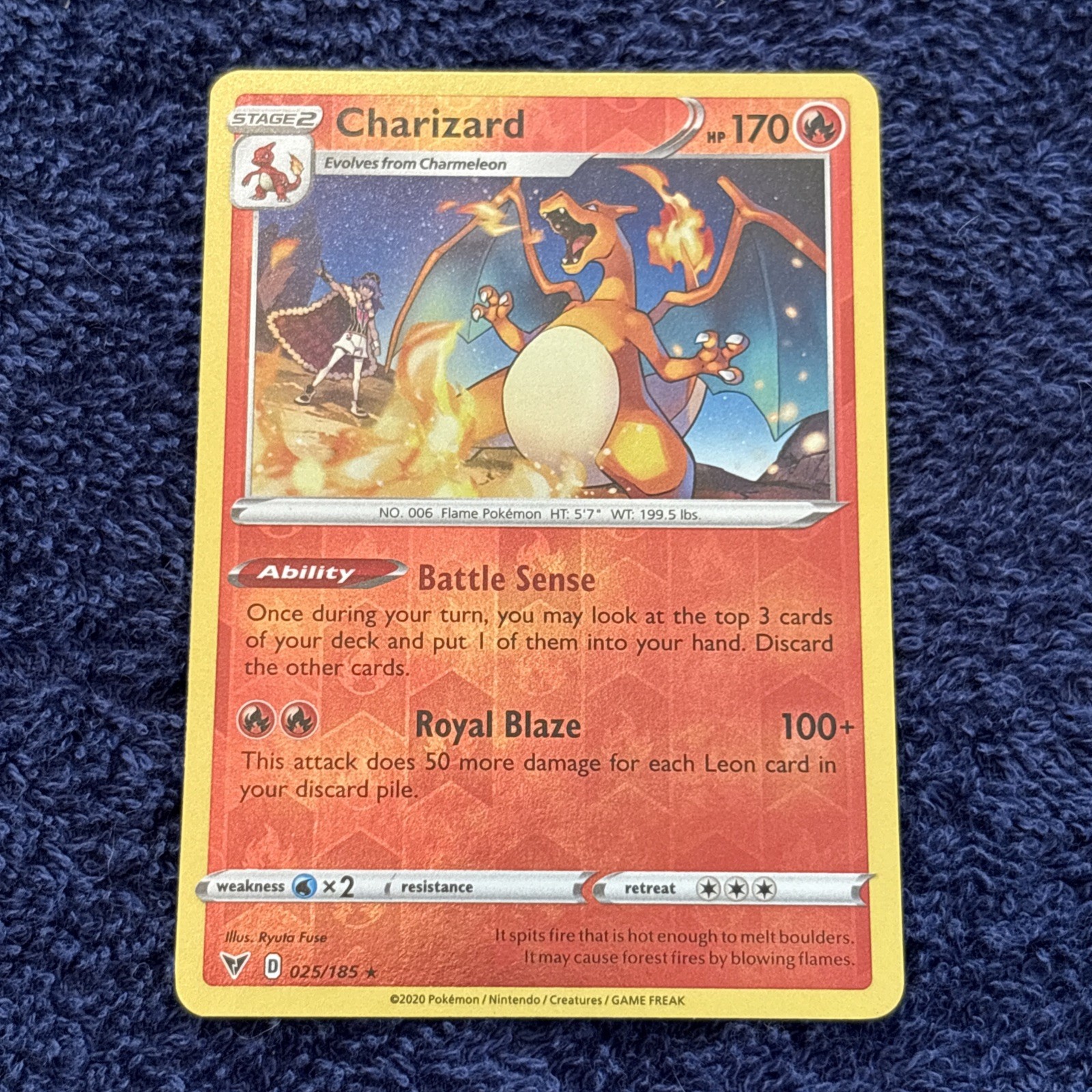 Pokémon TCG Charizard Vivid Voltage 25/185 Reverse Holo