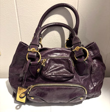 The Original Car Shoe Bag Borsetta Borsetta Tote Borsa a Mano Slouchy Pelle Viola