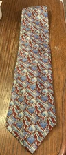 Boston Traders Tie 100% Silk Mens Vintage