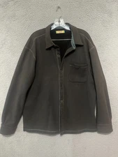 TRUE GRIT DRY GOODS Mens Jacket Gray Size XL Button up Adult