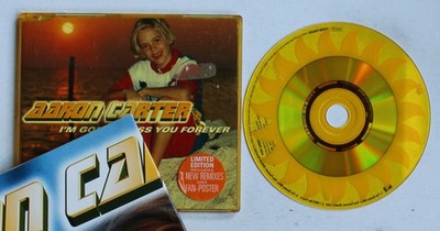 Aaron Carter I'm Gonna Miss You Forever GER CDSingle 1998 Limited Edition Yellow