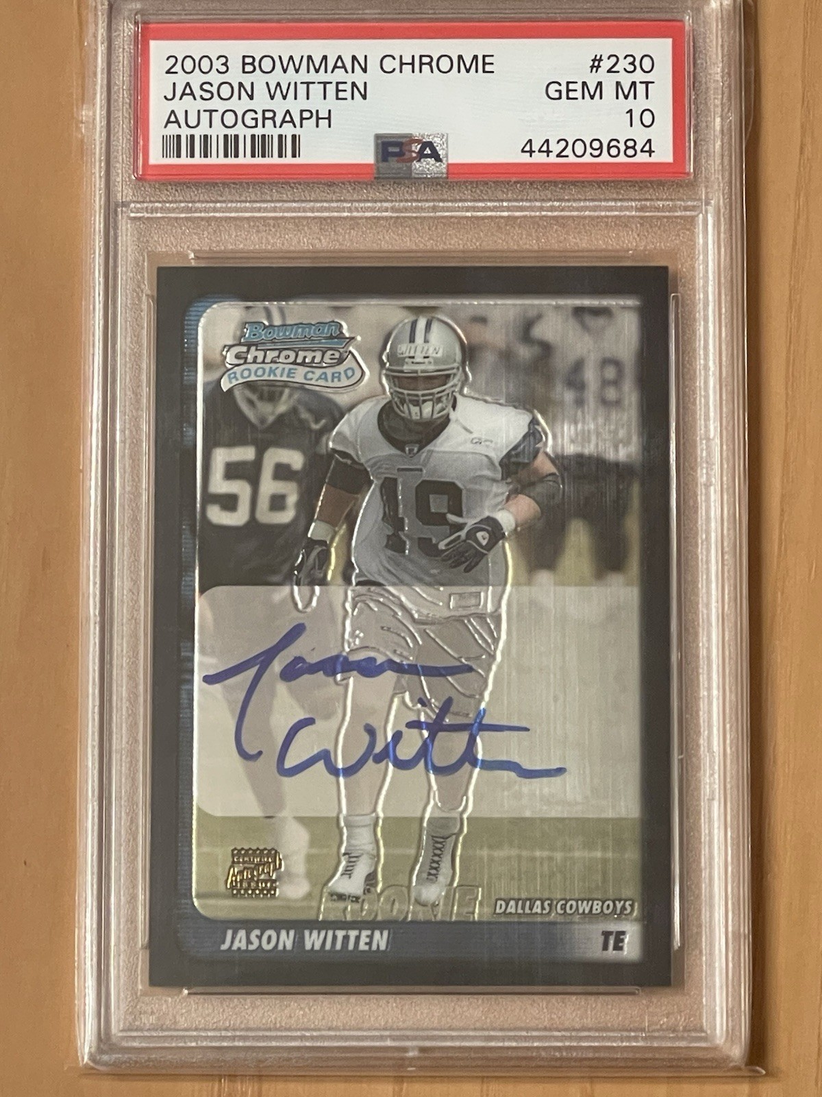 Jason Witten Bowman Chrome #230 Autograph
