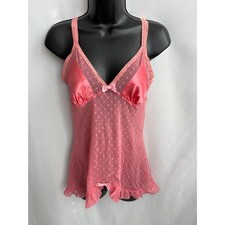 Victorias Secret Angels Vintage Nightgown Slip Dress Chemise Heart Design Size M