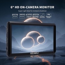 FEELWORLD S55 V3 6 in DSLR Camera Field Video Monitor 4K HDMI with F550 Battery