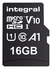 Image of INTEGRAL - MicroSDHC UHS U1 V10 Memory Card 100MB/s, 16GB