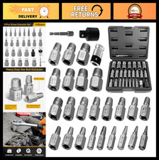 27pcs Heavy Duty Screw Extractor Set Easy Out Bolt Extractor Kit Cr-mo Steel