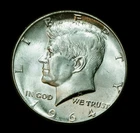 1964 Kennedy Half Dollar Silver Coin Uncirculated (T77)