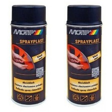 2 x Motip Sprayplast Abziehlack schwarz matt 400 ml 396519 Sprühfolie Sprühlack