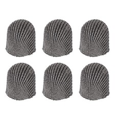 6Pcs Stylus Pen Tips 6mm Conductive Mesh Fiber Touch Screen Pens Tip, Gray