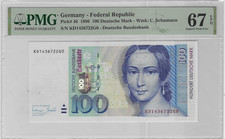 GERMANY 100 D-MARK 1996 P.46 PMG 67 EPQ