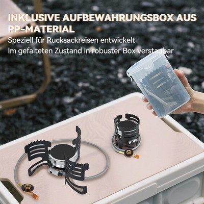 REDSUN FD2 3kW Infrarot Campingkocher Ultrakompakt Geschenk für Outdoor Fans