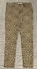 Levi’s 720 Women’s High Rise Skinny Jeans Sz 32x30 Stretch Leopard Cheetah Print