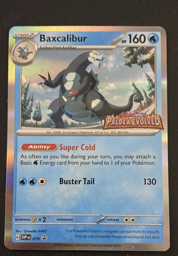 Baxcalibur - 019 (Prerelease) 019 Sv: Scarlet & Violet Promo Cards Holo