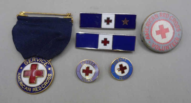 American Red Cross Service pin lot of 6 pieces