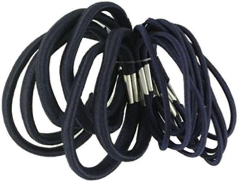18 Thick and Thin Navy Blue Hair Elastics Bands Bobbles girls accessory back to
