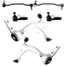 6 Pcs Front Control Arms Tie Rod Ends For Nissan Maxima SE SL 3.5L 2002-2008