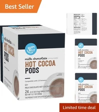 Single Serve Milk Chocolate Hot Cocoa Pods - 24 Count, Compatible with K-Cup