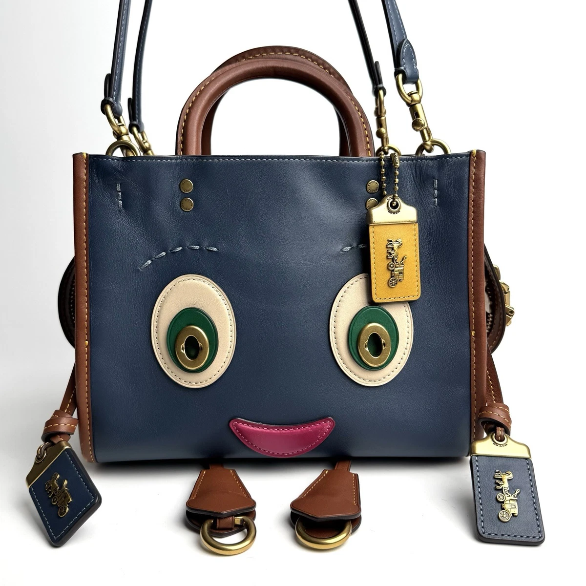 Coach Rogue Shoulder Bag Blue Bags & Handbags for Women for sale