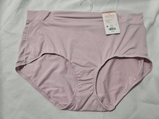 WARNERS, WOMEN'S NEW PINK POLY BL HI WAIST FULL BRIEF, SIZE 10/3XL